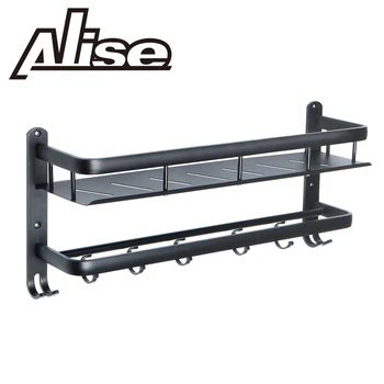 Alise Towel Rack Bathroom Shelf Basket with Double Towel Bars and Double Hooks Heavy Duty Bathroom Storage Wall Mount,Black
Alise Towel Rack Bathroom Shelf Basket with Double Towel Bars and Double Hooks Heavy Duty Bathroom Storage Wall Mount,Black