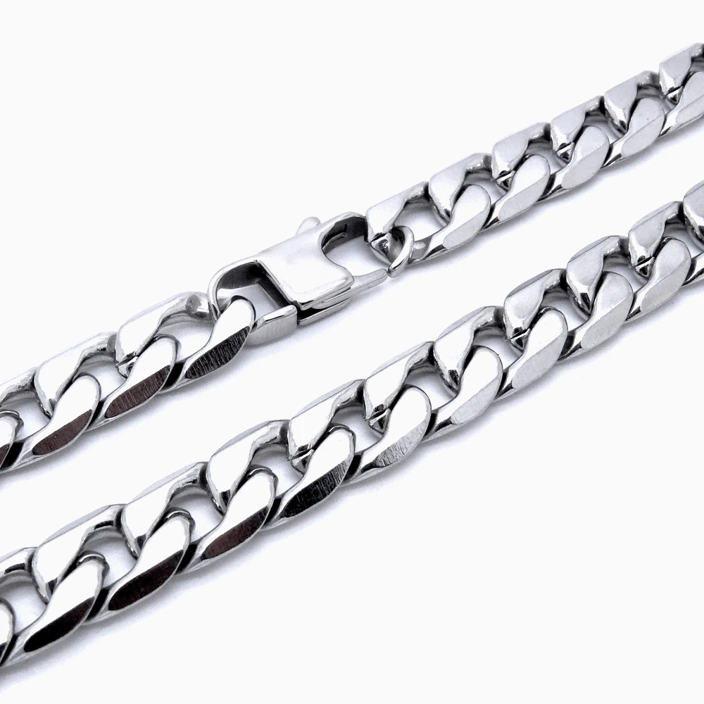 10mm 18'' - 36'' inches Customize Length Mens High Quality Stainless Steel Necklace Curb Cuban Link Chain Fashion Punk Jewerly
10mm 18'' - 36'' inches Customize Length Mens High Quality Stainless Steel Necklace Curb Cuban Link Chain Fashion Punk Jewerly