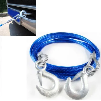 4 Meters 3 Tons Car Towing Rope Steel Wire Traction Rope Emergency Equippment Pull Rope With Hook Heavy Duty
4 Meters 3 Tons Car Towing Rope Steel Wire Traction Rope Emergency Equippment Pull Rope With Hook Heavy Duty