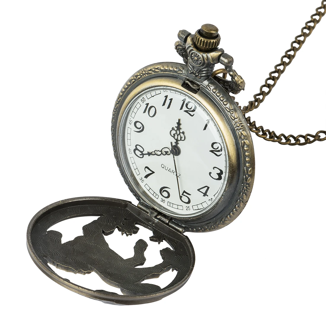 Roman digital quartz necklace pocket watch retro bronze steampunk pocket watch chain animal shaped clock for men and women
Roman digital quartz necklace pocket watch retro bronze steampunk pocket watch chain animal shaped clock for men and women