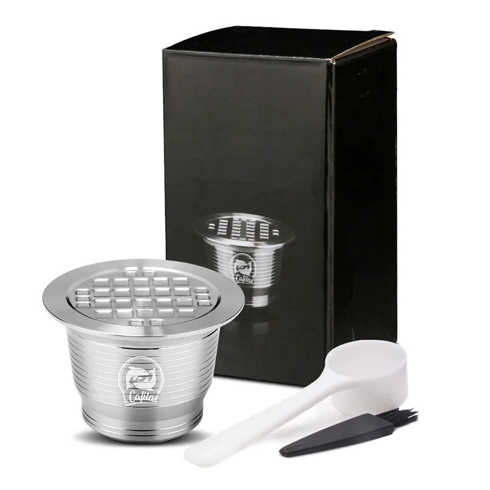Nespresso Refillable Capsule Reusable Coffee Capsule Stainless Steel Refillable Nespresso Capsules Pod Cup Filters Brush Spoon
Nespresso Refillable Capsule Reusable Coffee Capsule Stainless Steel Refillable Nespresso Capsules Pod Cup Filters Brush Spoon