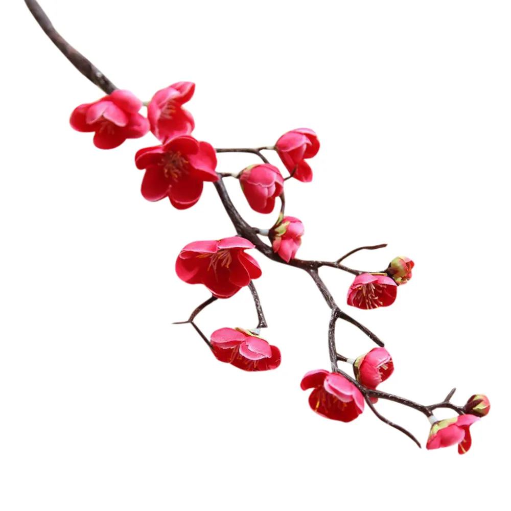 4 colors Artificial flower Cherry Spring Plum Peach Blossom Branch 60cm Silk Flower Tree Flower bud For Wedding Party Decors312Z
4 colors Artificial flower Cherry Spring Plum Peach Blossom Branch 60cm Silk Flower Tree Flower bud For Wedding Party Decors312Z
