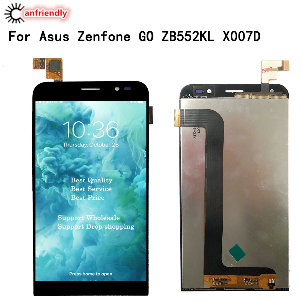 ЖК дисплей для Asus Zenfone GO ZB552KL X007D 5 дюйма сенсорная панель сенсорный экран стекло