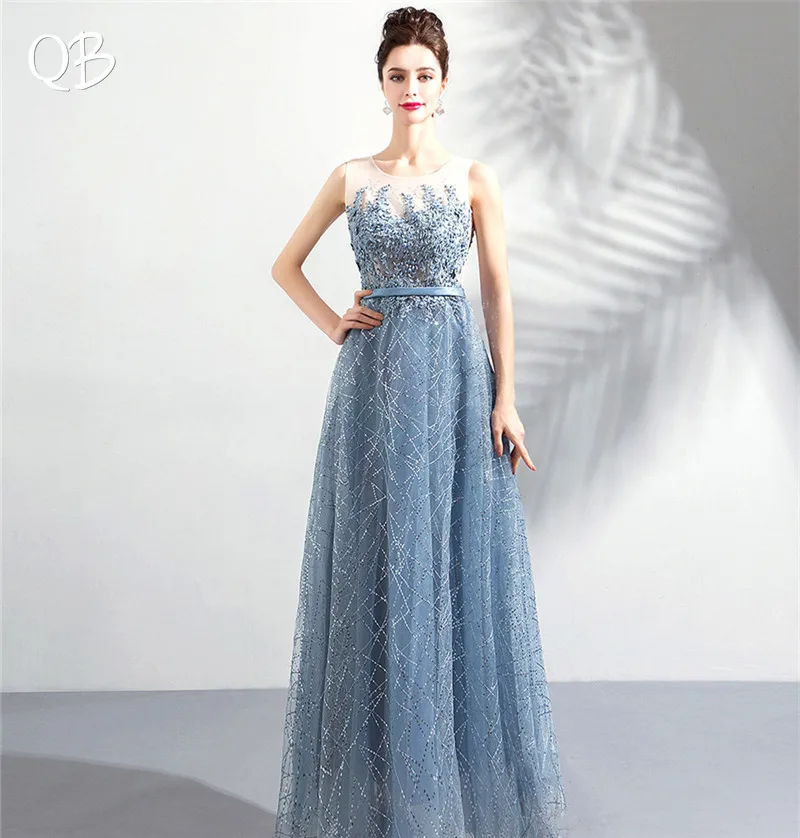 Blue A-line Sequins Tulle Lace Crystal Shiny Long Elegant Evening Dresses Bride Banquet Party Prom Dress XK72
Blue A-line Sequins Tulle Lace Crystal Shiny Long Elegant Evening Dresses Bride Banquet Party Prom Dress XK72