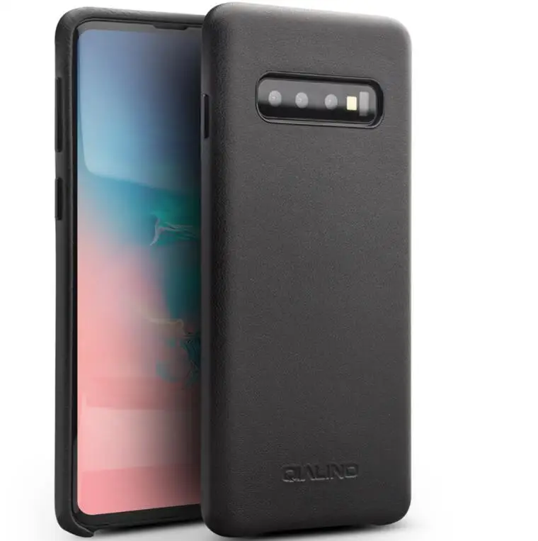 QIALINO Fashion Genuine Leather Back Cover for Samsung Galaxy S10 5.8 inches Luxury Handmade Phone Case for S10 Plus 6.4 inches
QIALINO Fashion Genuine Leather Back Cover for Samsung Galaxy S10 5.8 inches Luxury Handmade Phone Case for S10 Plus 6.4 inches