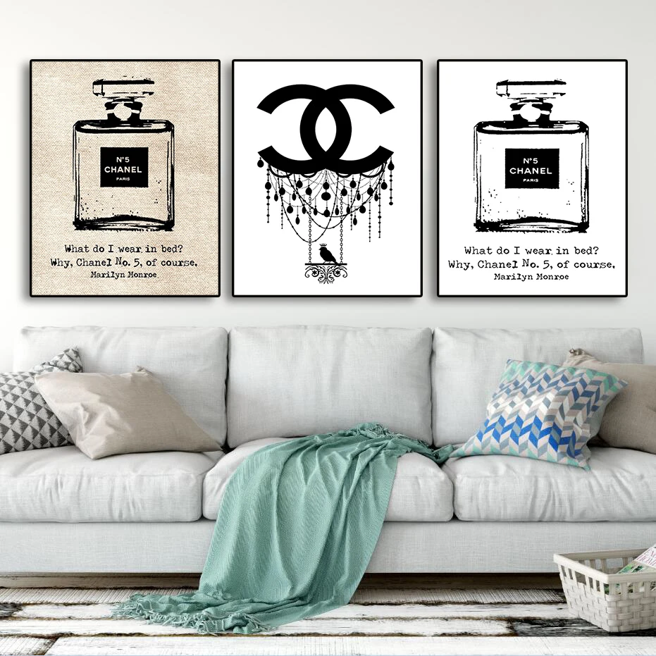 Modern Fashion Women Home Decor Perfume Bottle Canvas Painting coco Wall Pictures Wall Art For Living Room Posters and Print
Modern Fashion Women Home Decor Perfume Bottle Canvas Painting coco Wall Pictures Wall Art For Living Room Posters and Print