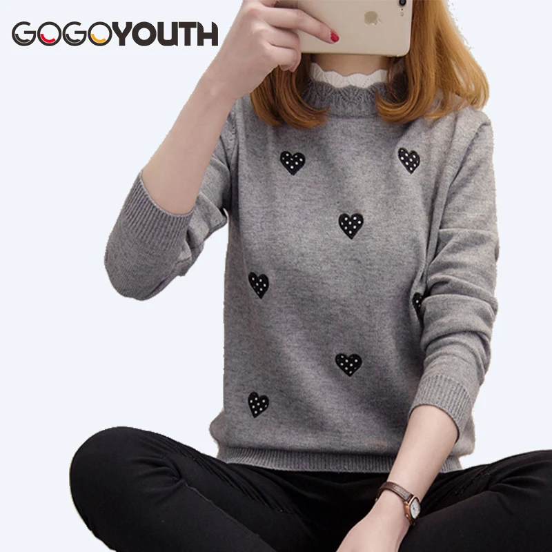 Surmiitro Heart Embroidery Winter Sweater Women For 2019 Autumn Korean Elegant Knitted Jumper Ladies Pullover Female Pull Femme
Surmiitro Heart Embroidery Winter Sweater Women For 2019 Autumn Korean Elegant Knitted Jumper Ladies Pullover Female Pull Femme