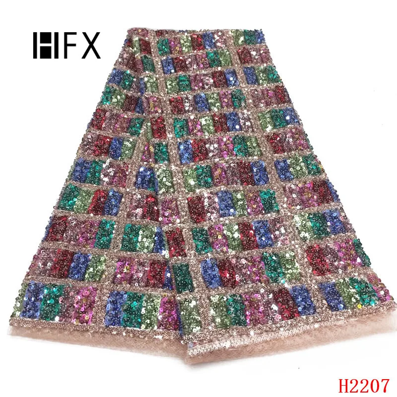 HFX African Lace Fabric Square Multi Color Sequin Nigeria Tulle Lace Fabric Party Dress French Embroidery Mesh Fabric X2207
HFX African Lace Fabric Square Multi Color Sequin Nigeria Tulle Lace Fabric Party Dress French Embroidery Mesh Fabric X2207