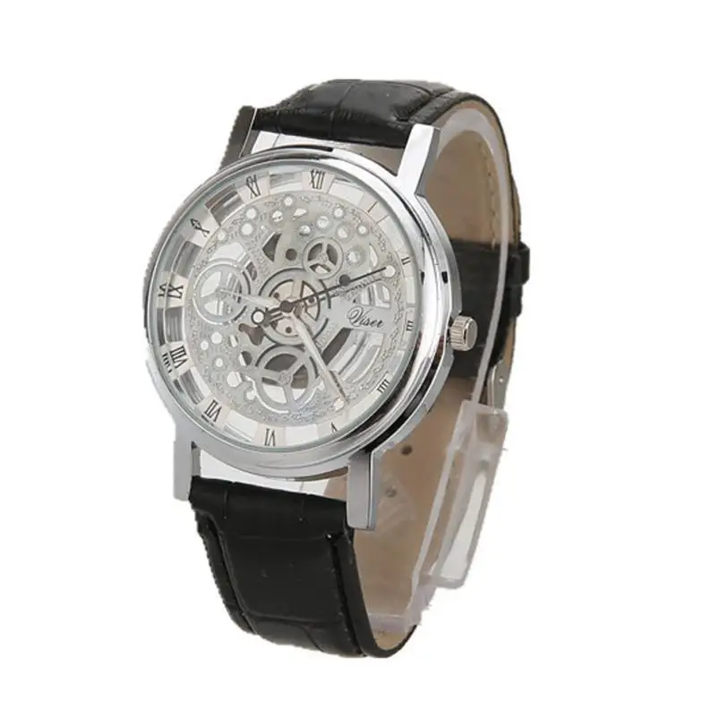 Stylish Luxury Stainless Steel Quartz Military Sport Leather Band Dial Men's Wrist Watch Engraving Hollow male business watches
Stylish Luxury Stainless Steel Quartz Military Sport Leather Band Dial Men's Wrist Watch Engraving Hollow male business watches