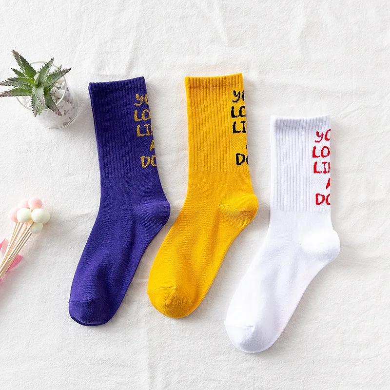 New Arrival Letter Funny Patterned Women Skateboard Socks Cotton Funny Female Hipster Harajuku Socks ulzzang Cool Fashion Sox
New Arrival Letter Funny Patterned Women Skateboard Socks Cotton Funny Female Hipster Harajuku Socks ulzzang Cool Fashion Sox