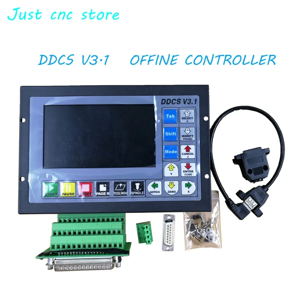 DDCSV3.1 Handwheel Replace Mach3 USB CNC Controller 3 Axis 4 Axis 500KHz Metal case Offline control
DDCSV3.1 Handwheel Replace Mach3 USB CNC Controller 3 Axis 4 Axis 500KHz Metal case Offline control