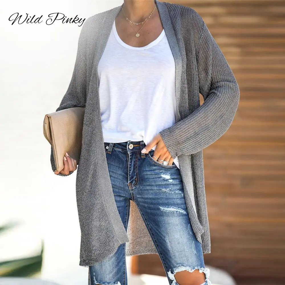 WildPinky 2020 Autumn Winter Fashion Women Long Sleeve Loose Knitting Cardigan Sweater Women Knitted Female Cardigan Pull Femme
WildPinky 2020 Autumn Winter Fashion Women Long Sleeve Loose Knitting Cardigan Sweater Women Knitted Female Cardigan Pull Femme