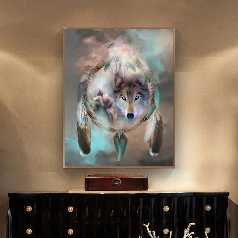 Meian Cross Stitch Embroidery Kits 14CT Wolf Animal Cotton Thread Painting DIY Needlework DMC New Year Home Decor VS-0010
Meian Cross Stitch Embroidery Kits 14CT Wolf Animal Cotton Thread Painting DIY Needlework DMC New Year Home Decor VS-0010
