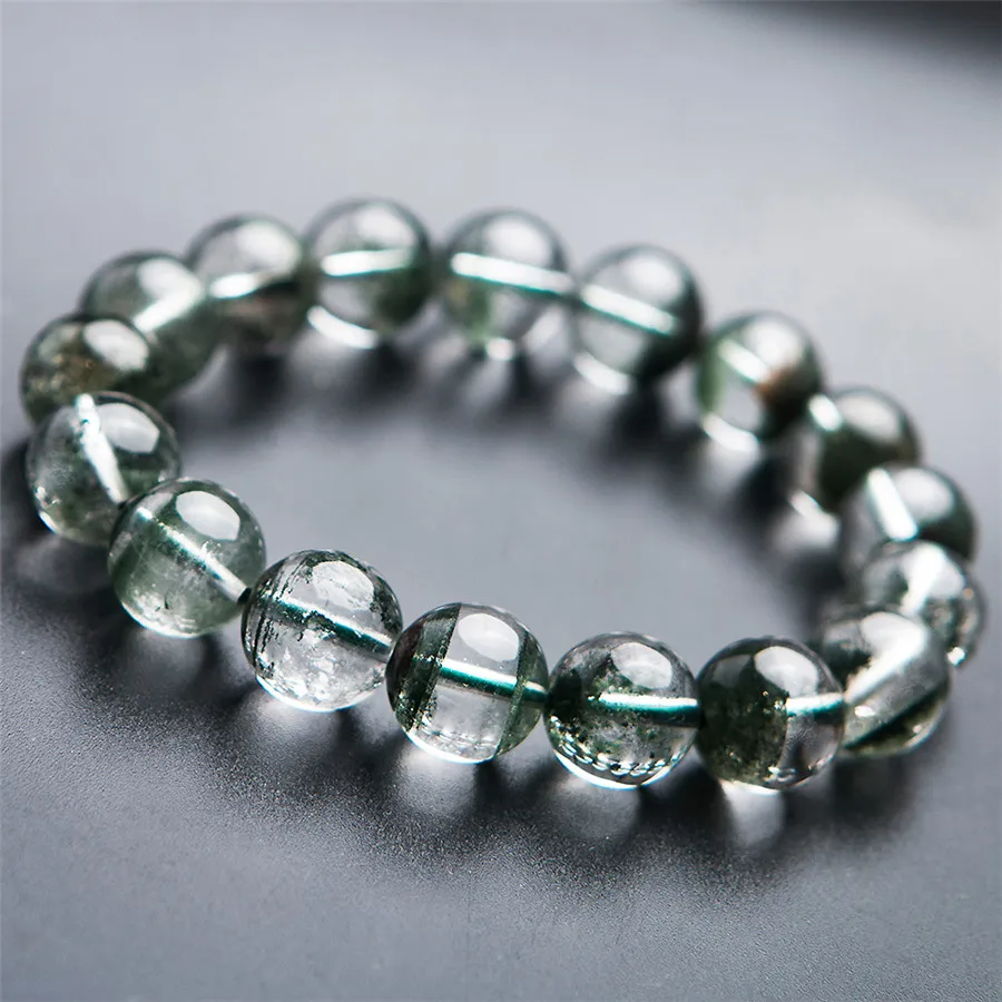 100% 12mm Precious Green Natural Phantom Quartz Gemstone Healing Crystal Stretch Round Bead Bracelets AAAAA For Women Femme Men
100% 12mm Precious Green Natural Phantom Quartz Gemstone Healing Crystal Stretch Round Bead Bracelets AAAAA For Women Femme Men