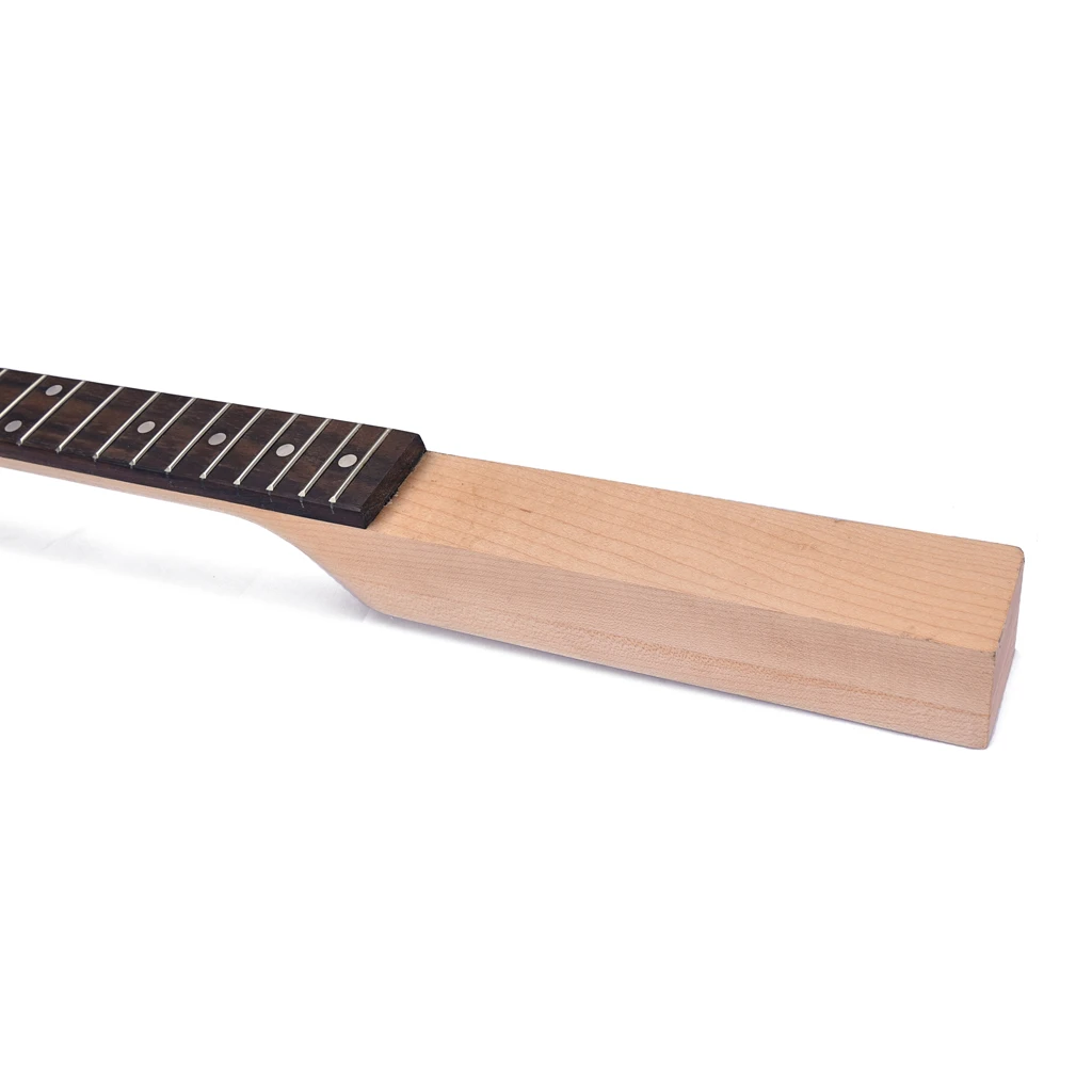 Tooyful 1 Set Alloy Guitar Bridge with Maplewood Neck Rosewood Fretboard DIY for 3 String Cigar Box Guitar Parts