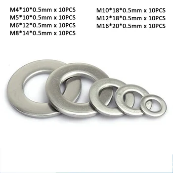 70Pcs M4 M5 M6 M8 M10 M12 M16 304 Stainless Steel Flat Washer Plain Washer Flat gasket Set/Kit
70Pcs M4 M5 M6 M8 M10 M12 M16 304 Stainless Steel Flat Washer Plain Washer Flat gasket Set/Kit
