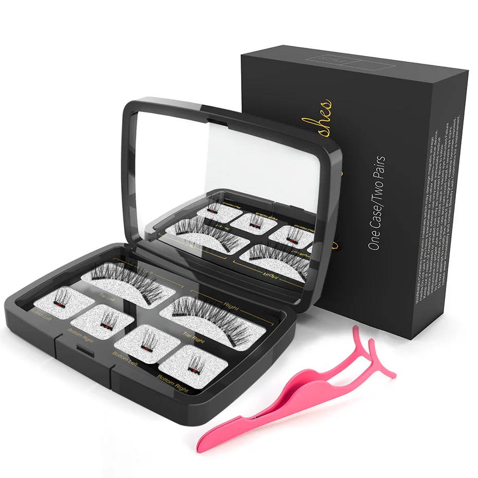 VICILEY 6pcs/pair magnetic eyelashes with 2 magnets handmade natural false eyelashes with gift box mirror and tweezer SCT03-1
VICILEY 6pcs/pair magnetic eyelashes with 2 magnets handmade natural false eyelashes with gift box mirror and tweezer SCT03-1