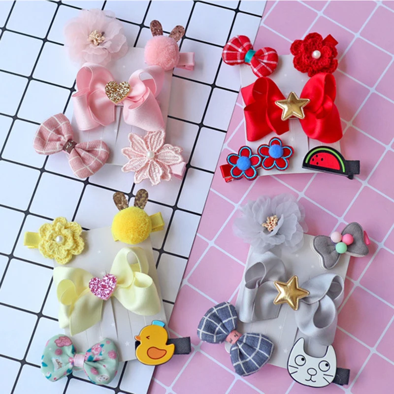 Summer 5 Pieces 1 Set Of Children's Accessories Hairpin Baby Girl Headdress Cute Flower Full Hair Clip
Summer 5 Pieces 1 Set Of Children's Accessories Hairpin Baby Girl Headdress Cute Flower Full Hair Clip