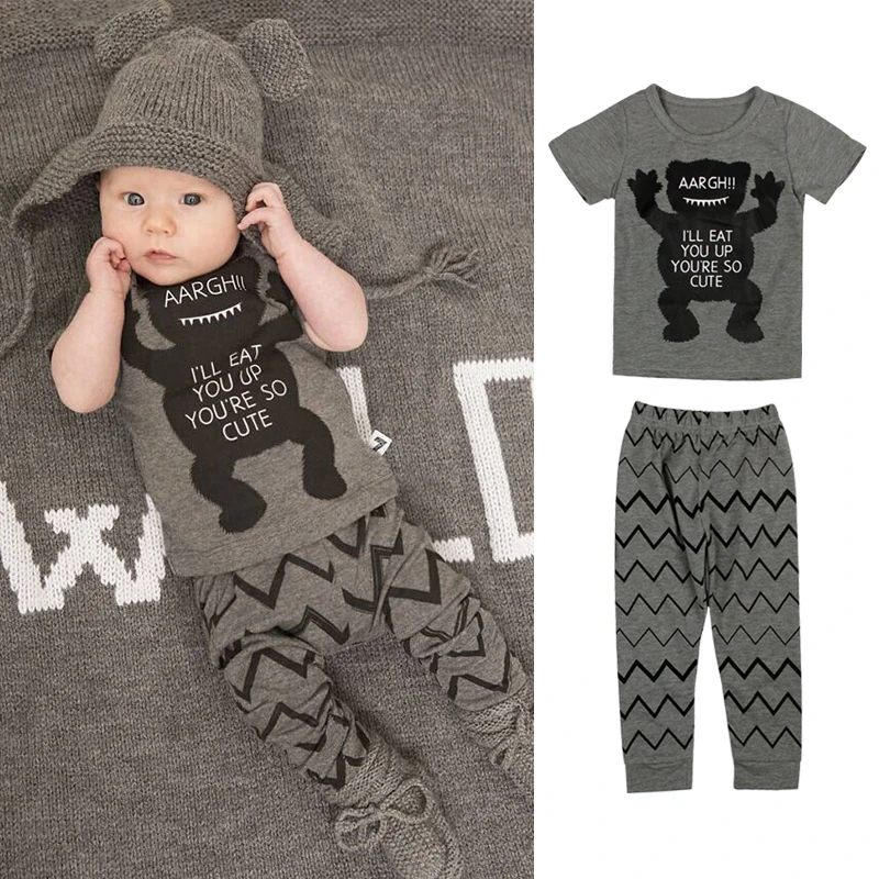 Rorychen New 2018 Summer Style Infant Clothes Boys Cotton Little Monsters Short Sleeve 2Pcs Baby Girls Clothes
Rorychen New 2018 Summer Style Infant Clothes Boys Cotton Little Monsters Short Sleeve 2Pcs Baby Girls Clothes