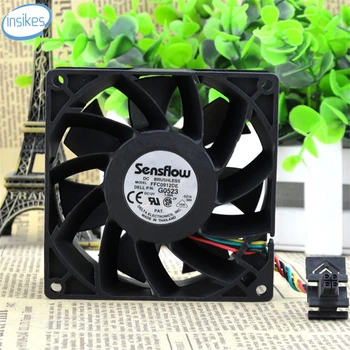 FFC0912DE Violent PWM Double Ball Bearing Cooling Fan DC 12V 1.5A 18W 5000RPM 9238 9cm 92*92*38mm 4 Wires
FFC0912DE Violent PWM Double Ball Bearing Cooling Fan DC 12V 1.5A 18W 5000RPM 9238 9cm 92*92*38mm 4 Wires
