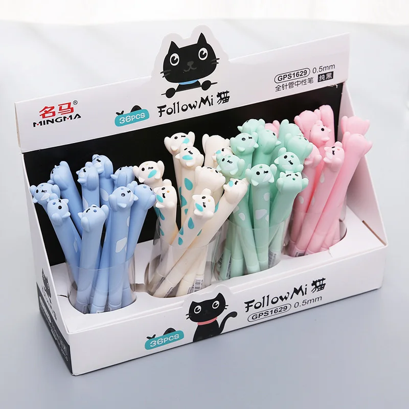 1PC Cute Cat Pens Kawaii Gel Pens Candy Color Neutral Pens For Kids Gift School Office Supplies Stationery
1PC Cute Cat Pens Kawaii Gel Pens Candy Color Neutral Pens For Kids Gift School Office Supplies Stationery