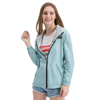 Women's Jacket Coat Long Sleeve Hooded Windbreaker Outwear Female Two Side Wear Loose Coat Green M
Women's Jacket Coat Long Sleeve Hooded Windbreaker Outwear Female Two Side Wear Loose Coat Green M