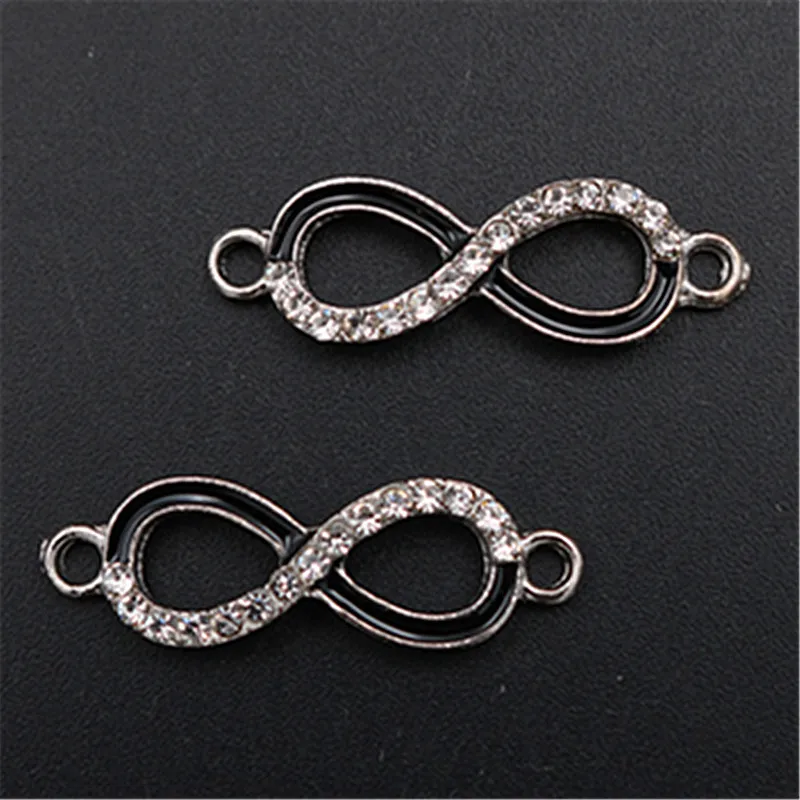 WKOUD 4pcs Antique Silver Handmade Rhinestone 8 Word Charm Fashion Necklace Bracelet DIY Metal Jewelry Alloy Connectors A1495
WKOUD 4pcs Antique Silver Handmade Rhinestone 8 Word Charm Fashion Necklace Bracelet DIY Metal Jewelry Alloy Connectors A1495