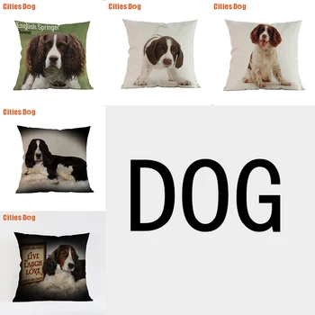British Springer Spaniel Decorative Cushion cover Pillows coussin English Animal dogs linen Car sofa throw Pillow cover cojines
British Springer Spaniel Decorative Cushion cover Pillows coussin English Animal dogs linen Car sofa throw Pillow cover cojines