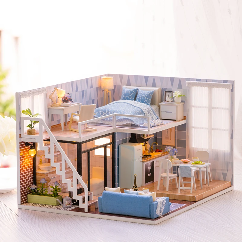 DIY Doll House Wooden Doll Houses For LOL Doll Miniature Dollhouse Furniture Kit with LED Toys for children Birthday Gift
DIY Doll House Wooden Doll Houses For LOL Doll Miniature Dollhouse Furniture Kit with LED Toys for children Birthday Gift