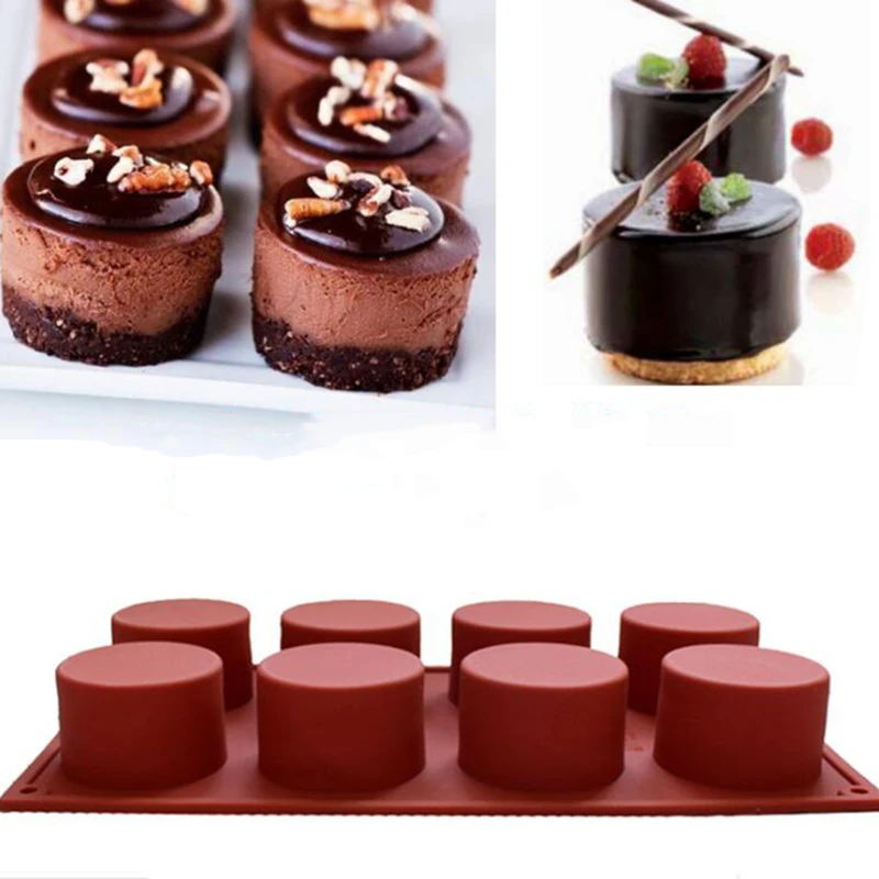 Transhome 8 Holes Silicone Round Cake Mold Cupcake Jelly Pudding Ice Mold Muffin Baking Nonstick and Heat Resistant Reusable
Transhome 8 Holes Silicone Round Cake Mold Cupcake Jelly Pudding Ice Mold Muffin Baking Nonstick and Heat Resistant Reusable