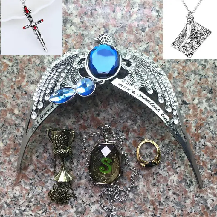 Voldemort Horcrux Bane 6pcs Set Gryffindor Sword Gaunt Rings Slytherin Locket Hufflepuff Goblet Ravenclaw Diadem Tom's Diary
Voldemort Horcrux Bane 6pcs Set Gryffindor Sword Gaunt Rings Slytherin Locket Hufflepuff Goblet Ravenclaw Diadem Tom's Diary