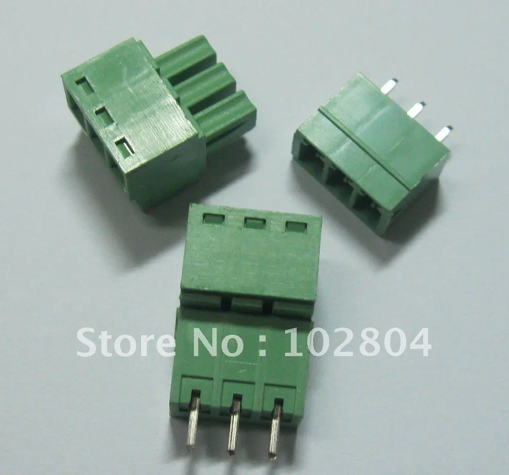 20 pcs 3pin/way Pitch 3.81mm Screw Terminal Block Connector Green Color T Type with pin
20 pcs 3pin/way Pitch 3.81mm Screw Terminal Block Connector Green Color T Type with pin