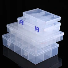 Storage-Box Organizer Case Jewelry-Tool-Box Small-Component Adjustable Plastic Transparent Storage-Box Organizer Case Jewelry-Tool-Box Small-Component Adjustable Plastic Transparent