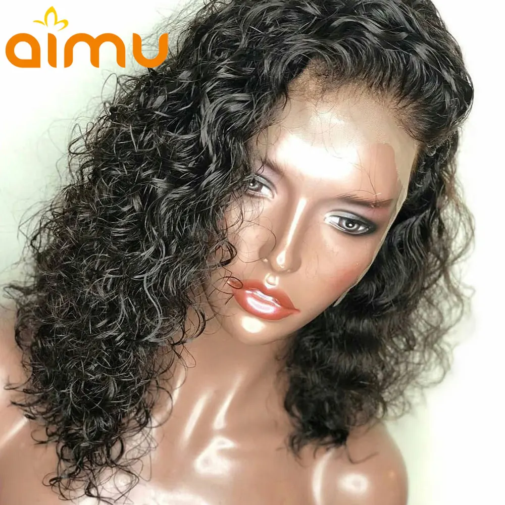 Deep-Part-Aimu-Side-Part-Curly-Brazilian-Remy-Lace-Front-Human-Hair-Wigs-Pre-Plucked-With