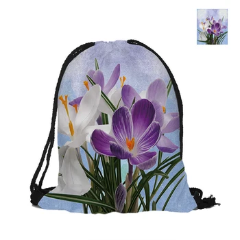 Purple And White Orchid Printing Drawstring Backpack Fashion Polyester Bags For Women Men Child Pouch Backpacks
Purple And White Orchid Printing Drawstring Backpack Fashion Polyester Bags For Women Men Child Pouch Backpacks