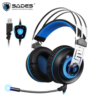 Sades A7 Gaming Headset 7.1 Stereo Surround Sound Earphone Game Headphone with Mic Led for PC Laptop Gamer
Sades A7 Gaming Headset 7.1 Stereo Surround Sound Earphone Game Headphone with Mic Led for PC Laptop Gamer