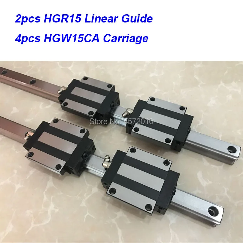 2 pcs HGR15 - 1200mm 1300mm 1500mm linear guide rail with 4 pcs HGW15CA linear block carriage CNC parts
2 pcs HGR15 - 1200mm 1300mm 1500mm linear guide rail with 4 pcs HGW15CA linear block carriage CNC parts
