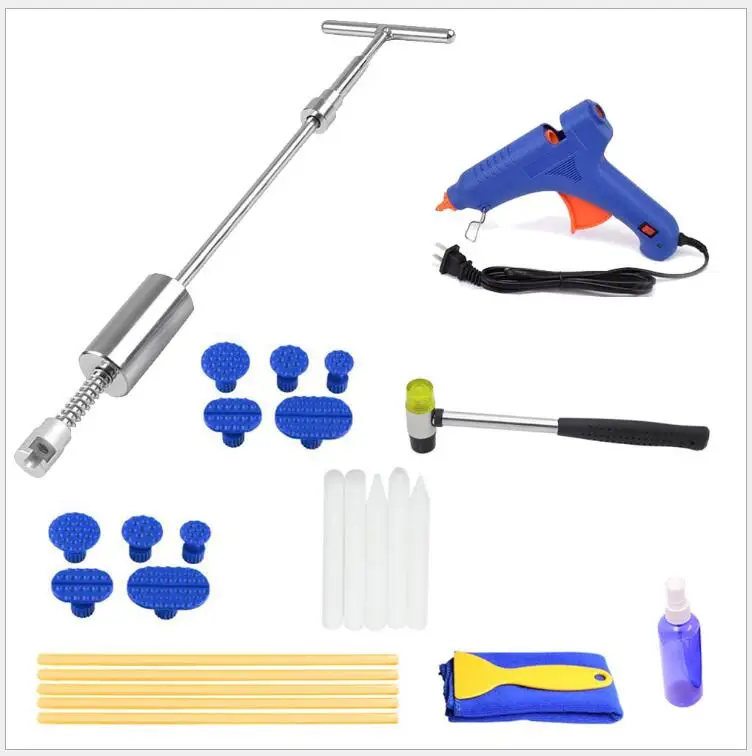 9 pcs Paintless Dent Repair Tools Kit - Grip PRO Slide Hammer Dent Removal Pulling Tabs Car Dent Repair Tools for Vehicle
9 pcs Paintless Dent Repair Tools Kit - Grip PRO Slide Hammer Dent Removal Pulling Tabs Car Dent Repair Tools for Vehicle