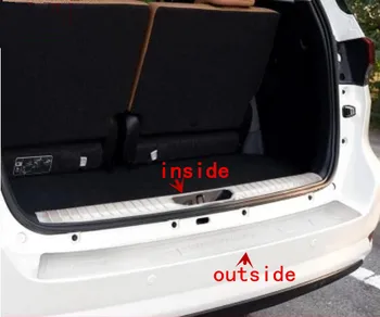 Stainless Steel Car Outside + Inside Rear Door Protector Trunk Sill Scuff Plate For Toyota Fortuner 2016 2017 2018 2019 2020
Stainless Steel Car Outside + Inside Rear Door Protector Trunk Sill Scuff Plate For Toyota Fortuner 2016 2017 2018 2019 2020