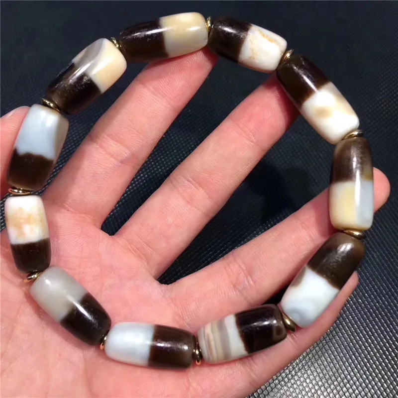 190416-2 Fine black and white Dzi Beads Bracelet Totem Natural Agate Dzi Ji Beads Powerful Amulet Collectible dzi Beads
190416-2 Fine black and white Dzi Beads Bracelet Totem Natural Agate Dzi Ji Beads Powerful Amulet Collectible dzi Beads