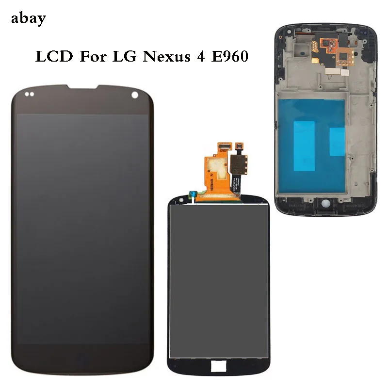 4.7 Inch For LG Google Nexus 4 E960 LCD Display Screen with Touch Digitizer Assembly with frame bezel Repair parts
4.7 Inch For LG Google Nexus 4 E960 LCD Display Screen with Touch Digitizer Assembly with frame bezel Repair parts