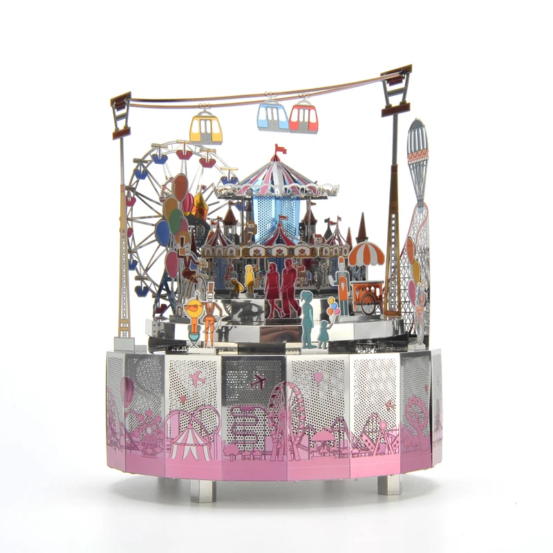 Fun Paradise Theme Rotating Music Box DIY Metal Music Box Paradise - 3D Metal Puzzle,Assembly Toy,Brain Teaser,Musical Toy Gift
Fun Paradise Theme Rotating Music Box DIY Metal Music Box Paradise - 3D Metal Puzzle,Assembly Toy,Brain Teaser,Musical Toy Gift