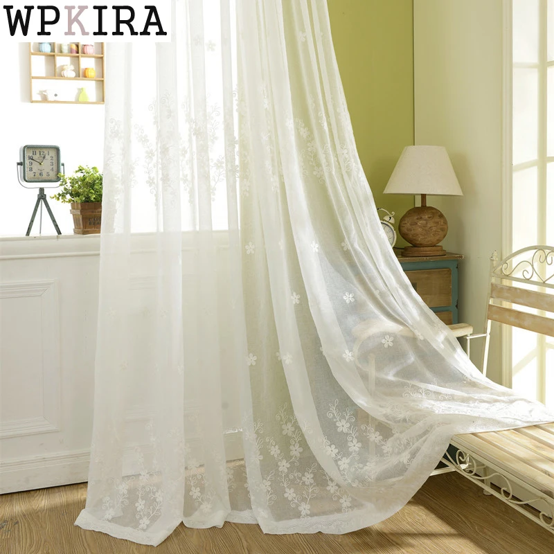 High Quality Korean Embroidered White Tulle Curtains for Living Room Window Curtains Bedroom Sheer Voile Drapes S035&30
High Quality Korean Embroidered White Tulle Curtains for Living Room Window Curtains Bedroom Sheer Voile Drapes S035&30