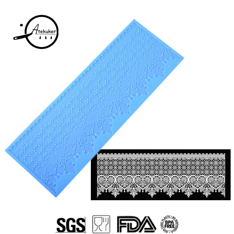 Atekuker DIY Silicone Mold For Lace Fondant Cake Decorating Tools Sugar Lace Mat Cake Border Mold Cake Design Lace Mold
Atekuker DIY Silicone Mold For Lace Fondant Cake Decorating Tools Sugar Lace Mat Cake Border Mold Cake Design Lace Mold