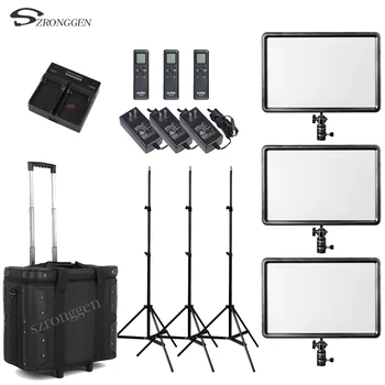 Free DHL Godox LED Light Kit 3x LEDP-260C 3300-5600K Video Light + Light Stand + Roller Carry Bag Video Studio Light+battery
Free DHL Godox LED Light Kit 3x LEDP-260C 3300-5600K Video Light + Light Stand + Roller Carry Bag Video Studio Light+battery