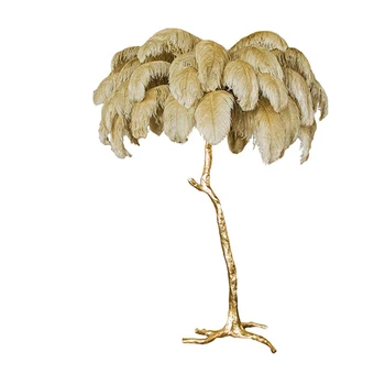 Nordic Luxury Ostrich Feather Led Floor Lamps Modern Copper Stand Light Living Room Hotel Lamp Floor Lighting Standing Lamp
Nordic Luxury Ostrich Feather Led Floor Lamps Modern Copper Stand Light Living Room Hotel Lamp Floor Lighting Standing Lamp