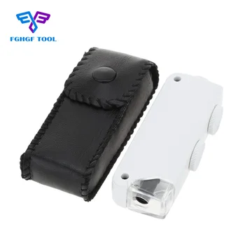 FGHGF Mini 160X-200X Pocket Adjustable Microscope Multifunctional LED Magnifier Jewelry Loupe Magnifying Tool
FGHGF Mini 160X-200X Pocket Adjustable Microscope Multifunctional LED Magnifier Jewelry Loupe Magnifying Tool