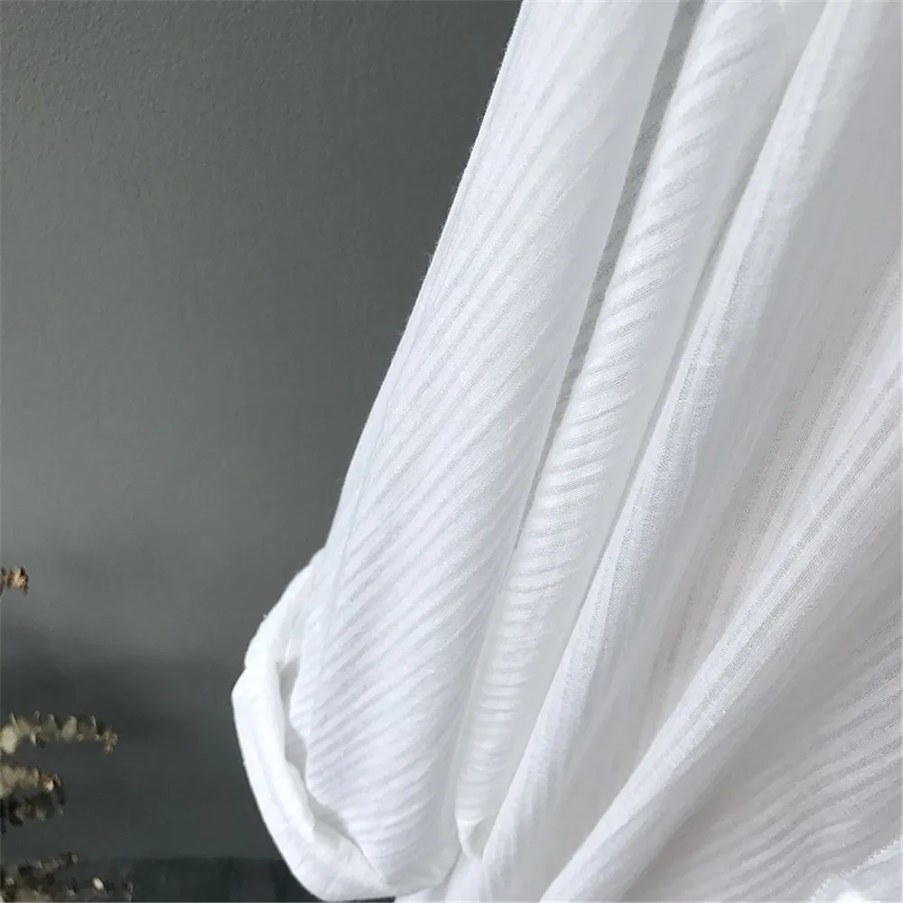 100% Cotton Casual White Long Blouse Women 2018 Spring Women Long Sleeve White Shirts Blouse High quality loose Blouse Tops (8)