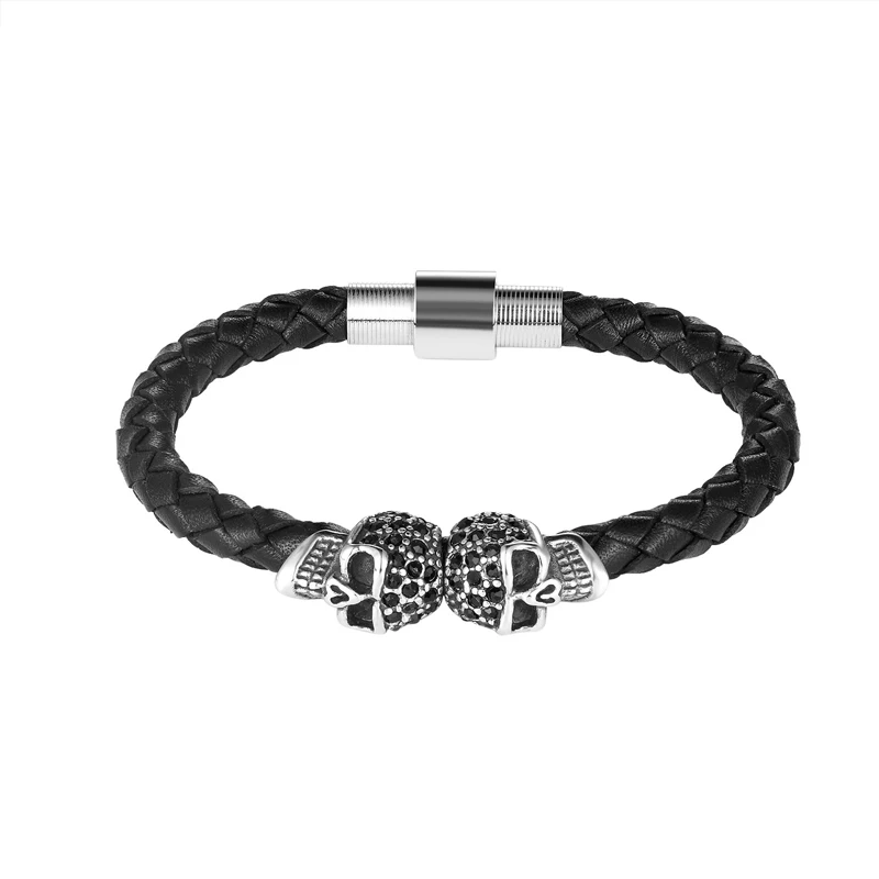 MINIMALISME-merk-roestvrij-stalen-schedel-armband-mannen-zilveren-armbanden-armbanden-draad-plug-gesp-lock (2)