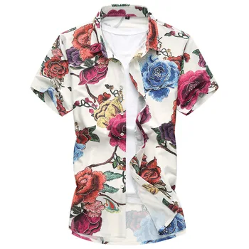 Men Floral Shirt Summer New Mens Fashion Shirts Large Size Printed Casual Hawaiian Men Short Sleeve Shirt 4XL
Men Floral Shirt Summer New Mens Fashion Shirts Large Size Printed Casual Hawaiian Men Short Sleeve Shirt 4XL